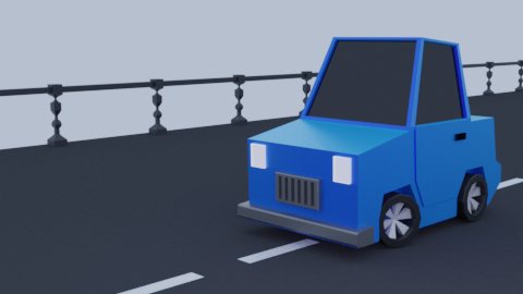 Minimal Low Poly Simple Car Model  preview image
